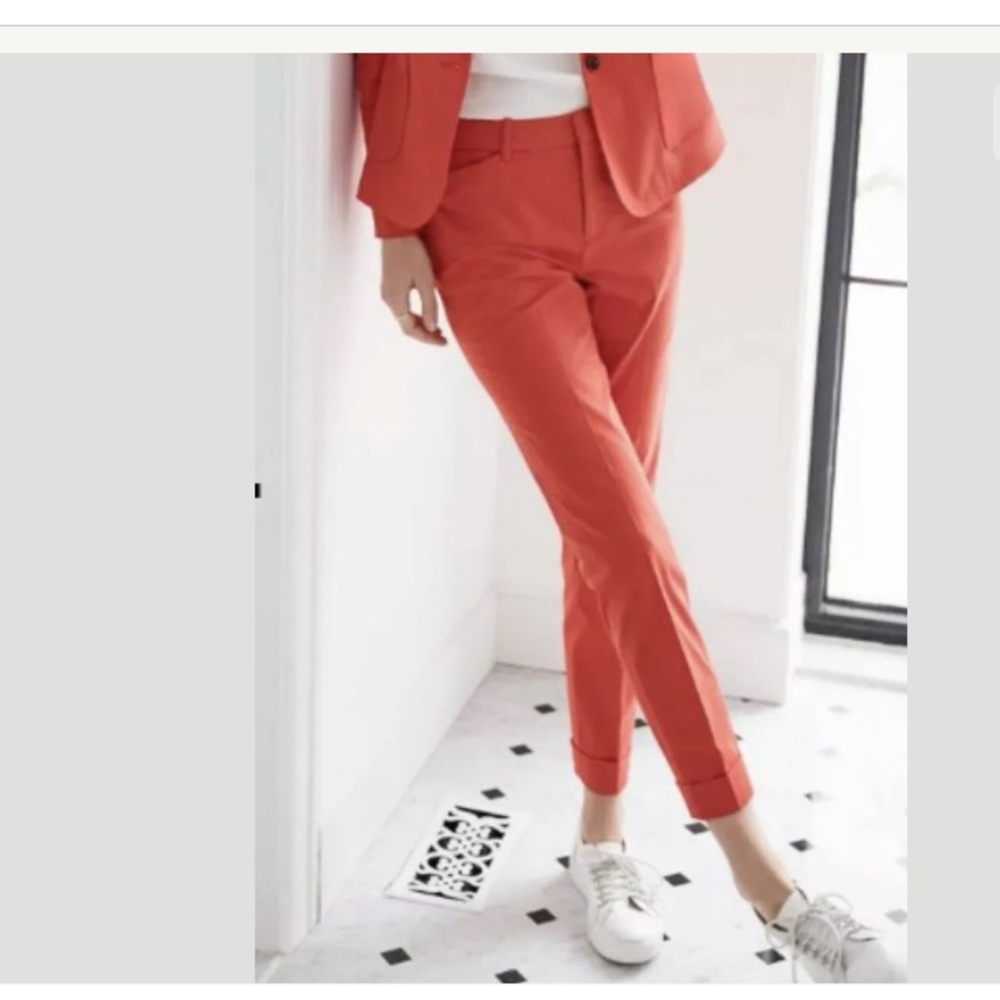 Contemporaine Semi-Slim Cotton Pants